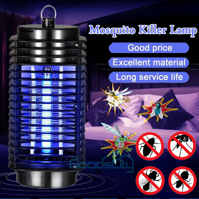 ny Mosquito Exterminador Insectos Electrico Mata Lampara Moscas Trampa UV