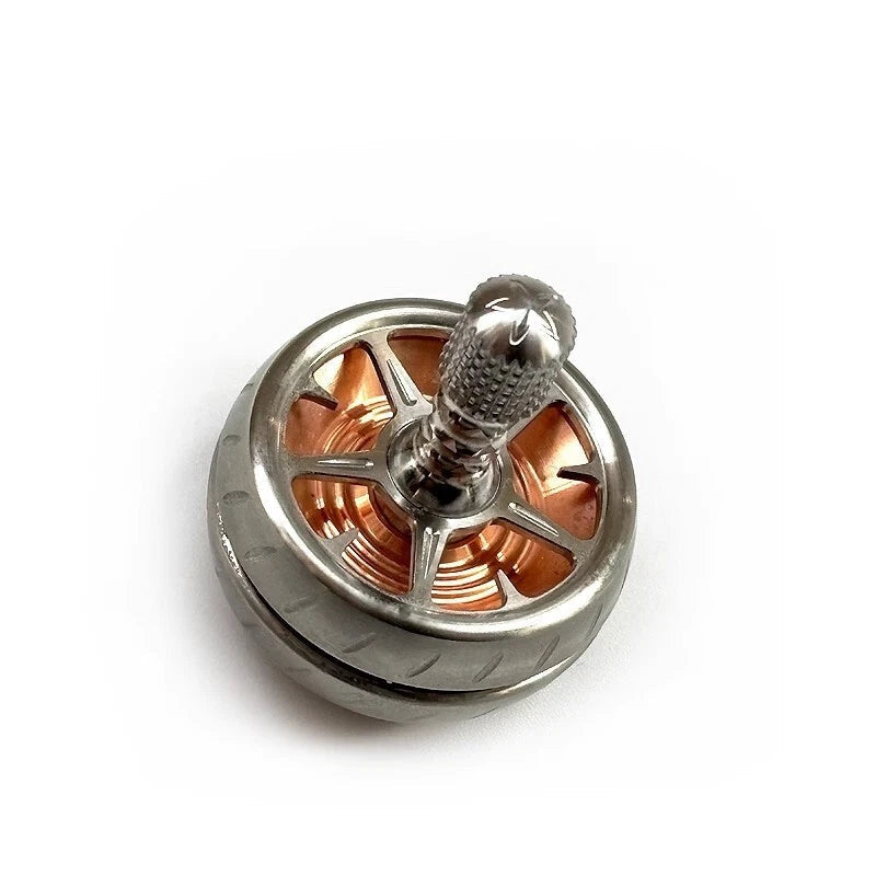 EDC Stainless Steel Copper Spinning Top Top Spinner Mental Stress Relief Toys 07FC0E-D4 - KOEEK
