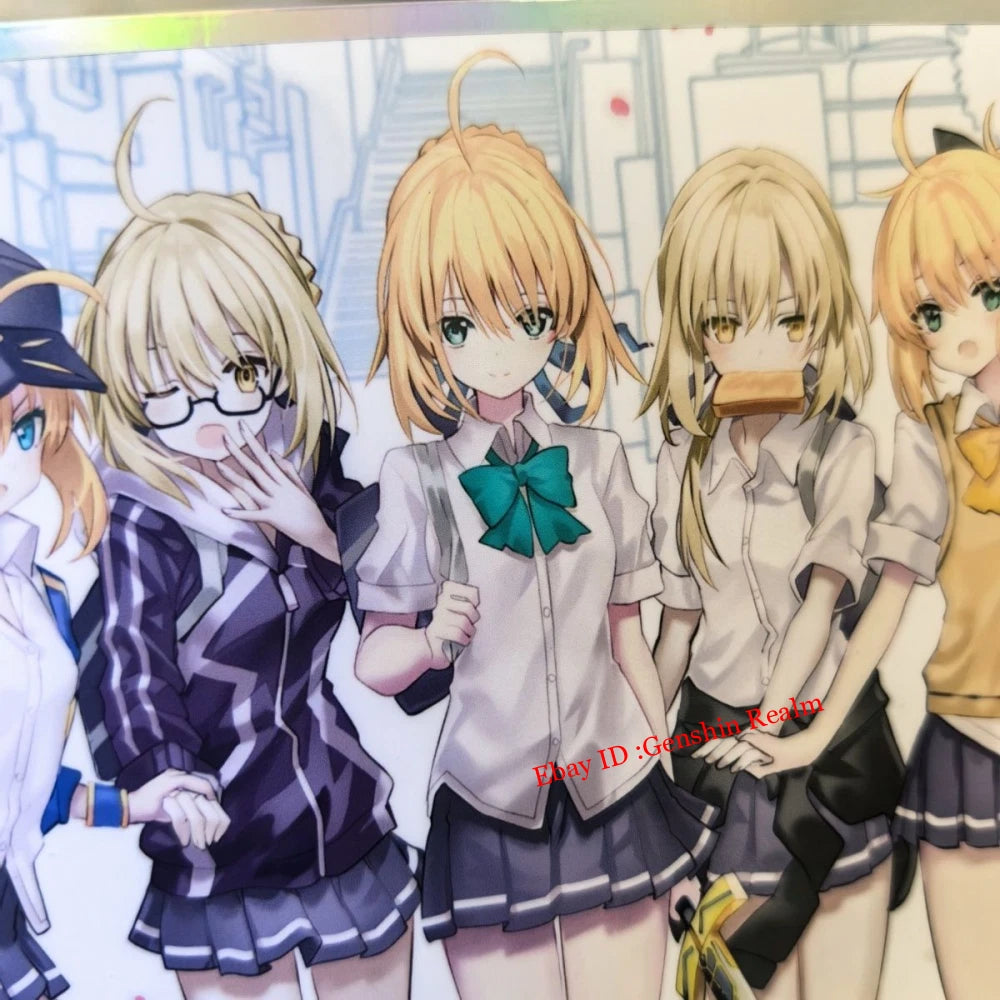 Anime Fate/Grand Order Altria Dazzle Card Figure Collection Desktop Decor Gift 07FC0E-D4 - KOEEK