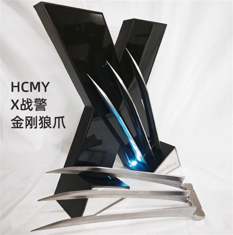 HCMY Wolverine's Claws Replica Steel Claws Wearable With Lightable Support Gift 07FC0E-D4 - KOEEK
