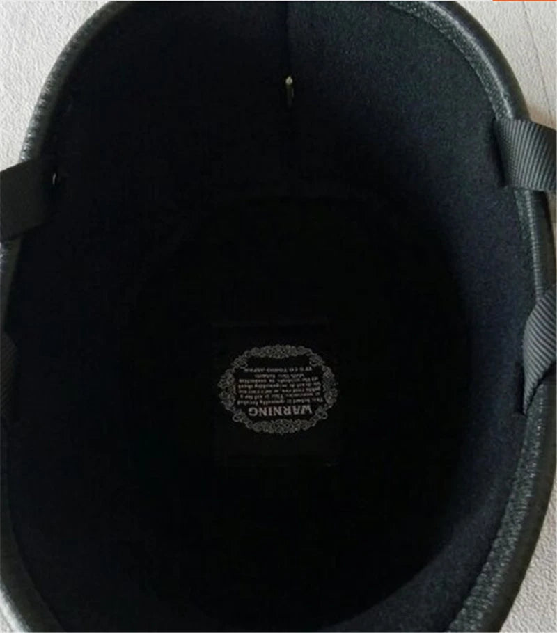 Japan Half Helmet Water Scoop Retro  FRP Helmet Rider 07FC0E-D4 - KOEEK