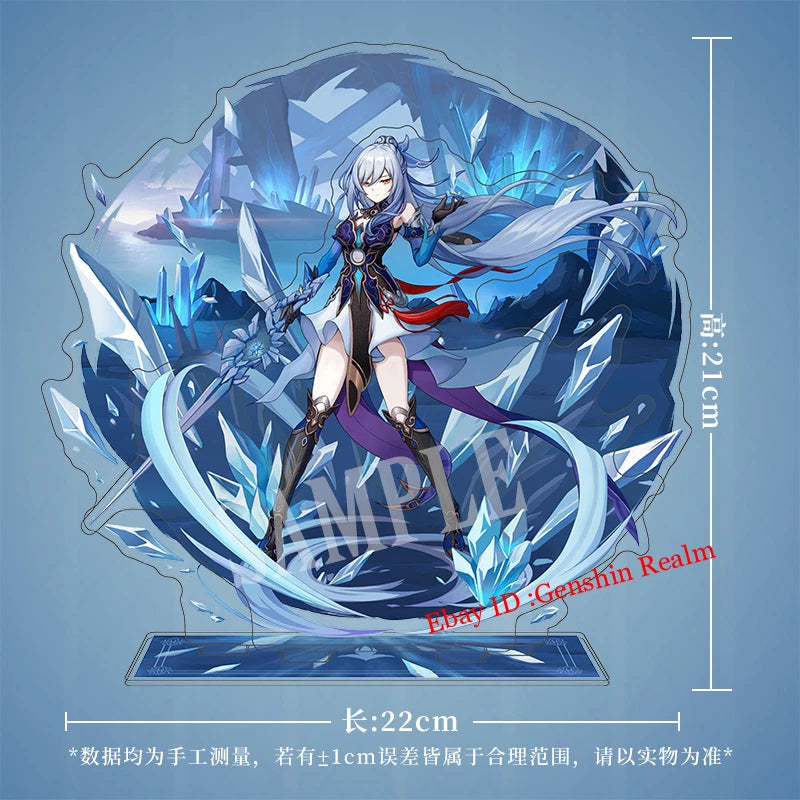 Anime Honkai: Star Rail Jingliu Acrylic Desktop Stand Figure Collection Decor 07FC0E-D4 - KOEEK
