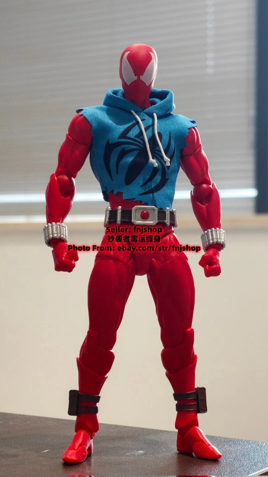Hot- Mess Toys Scarlet Hero Spider-Man Blue Suit 1/12 Action Figure US STOCK MESS_TOYS - KOEEK