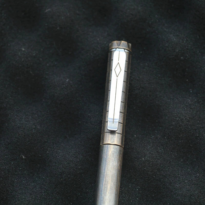 HotBrass Retro Black Magnetic Force Telescoping Pocket Ball Pen Signature PenEDC 07FC0E-D4 - KOEEK