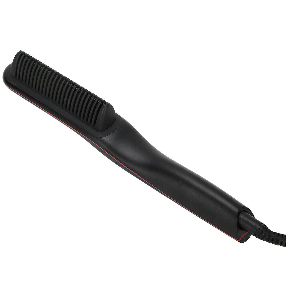 new Electric Hair Comb Anti Scald Beard Brush US Plug 110V(Black )(Black ) HGF koeek - KOEEK