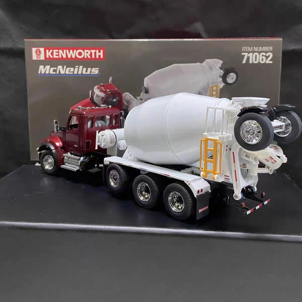 1:50 Kenworth T880S Concrete Mixer Truck Diecast Model Rotating Drum 71062 07FC0E-D4 - KOEEK