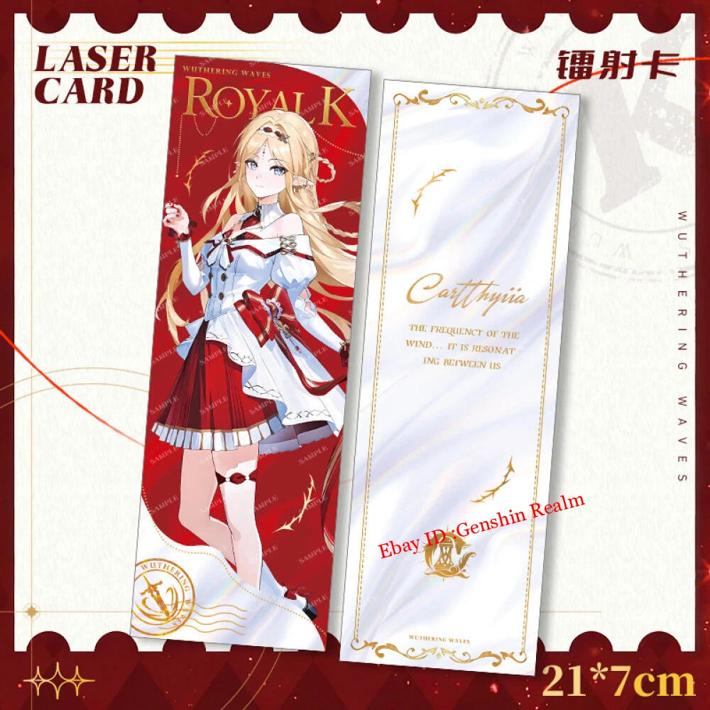 4Pcs/Set Anime Wuthering Waves Limited Edition Card Decor Collection Gift 07FC0E-D4 - KOEEK