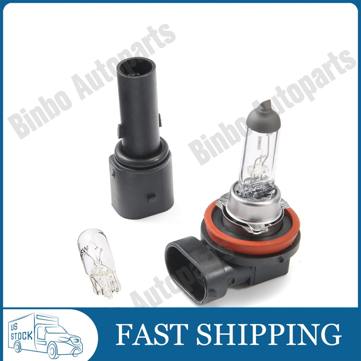 Front Bumper Fog Side Light Lamp Bulb & Holder For BMW Mini R55 R56 R57 R58 R59 07FC0E-D4 - KOEEK