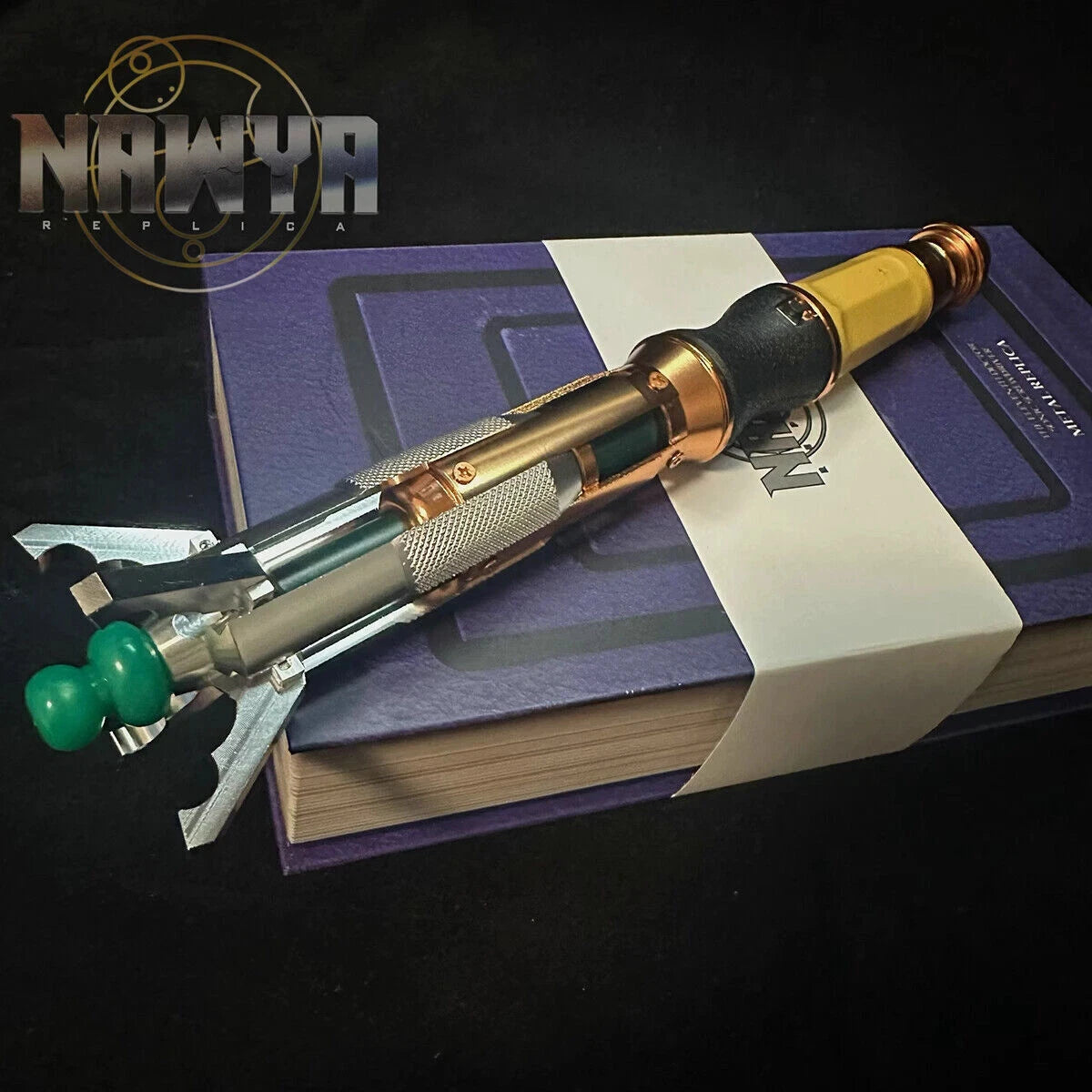 Doctor Who 11th Metal Sonic Screwdriver LED Colorful Light Cosplay Prop Replica 07FC0E-D4 - KOEEK