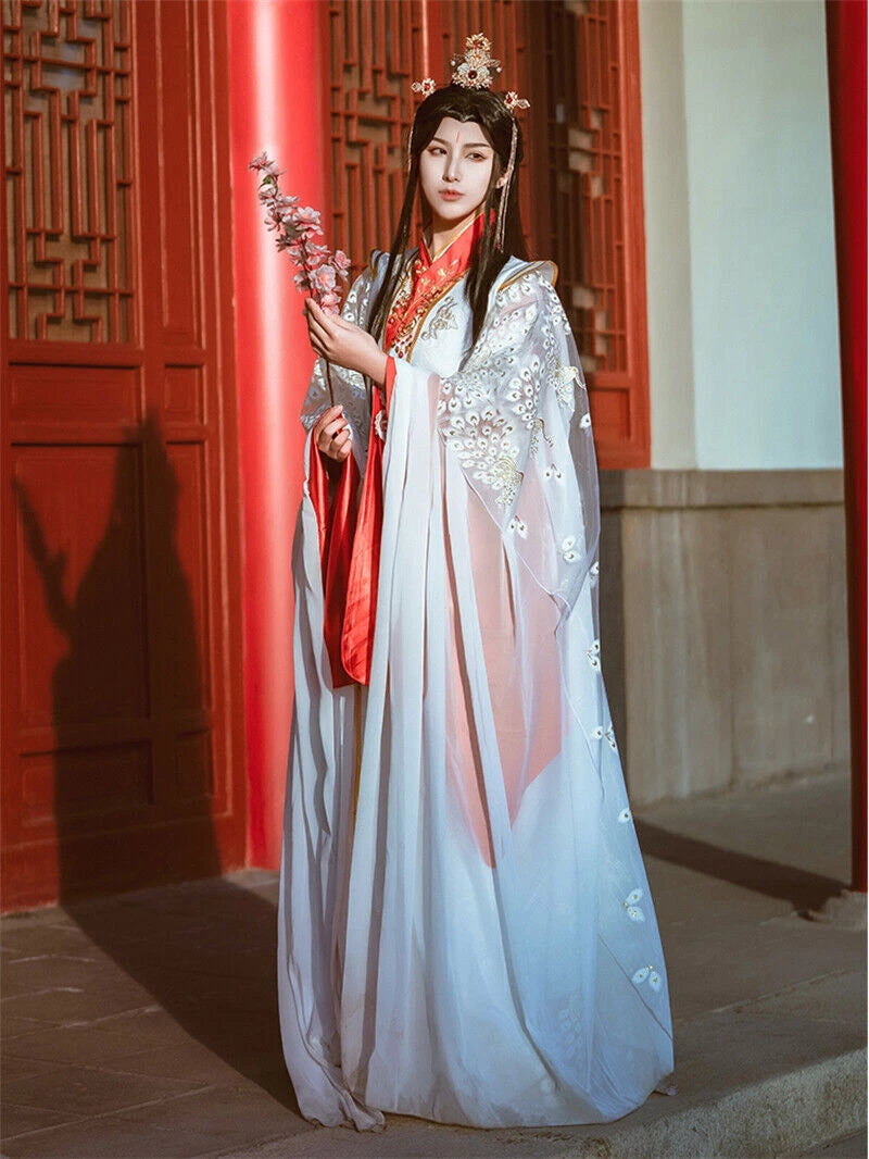 Tian Guan Ci Fu Princess Xie Lian Costume Full Set Cosplay Chinese Hanfu Outwear 07FC0E-D4 - KOEEK