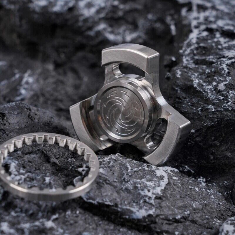 Stainless Steel Fidget Spinner EDC Fidget Toy Hand Spinner Stress Relief Gift 07FC0E-D4 - KOEEK