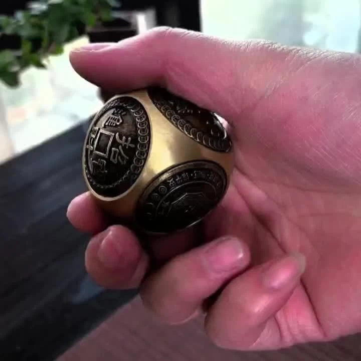 Brass Dice Large Fidget Spinner With 6 Sides Toy Gift 07FC0E-D4 - KOEEK