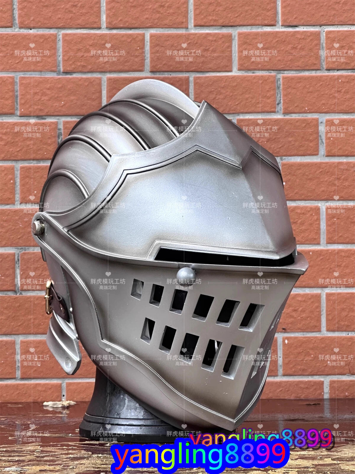 1:1 Dark Souls Knight Oscar Cosplay Helmet Medieval Halloween Party Mask Props 07FC0E-D4 - KOEEK