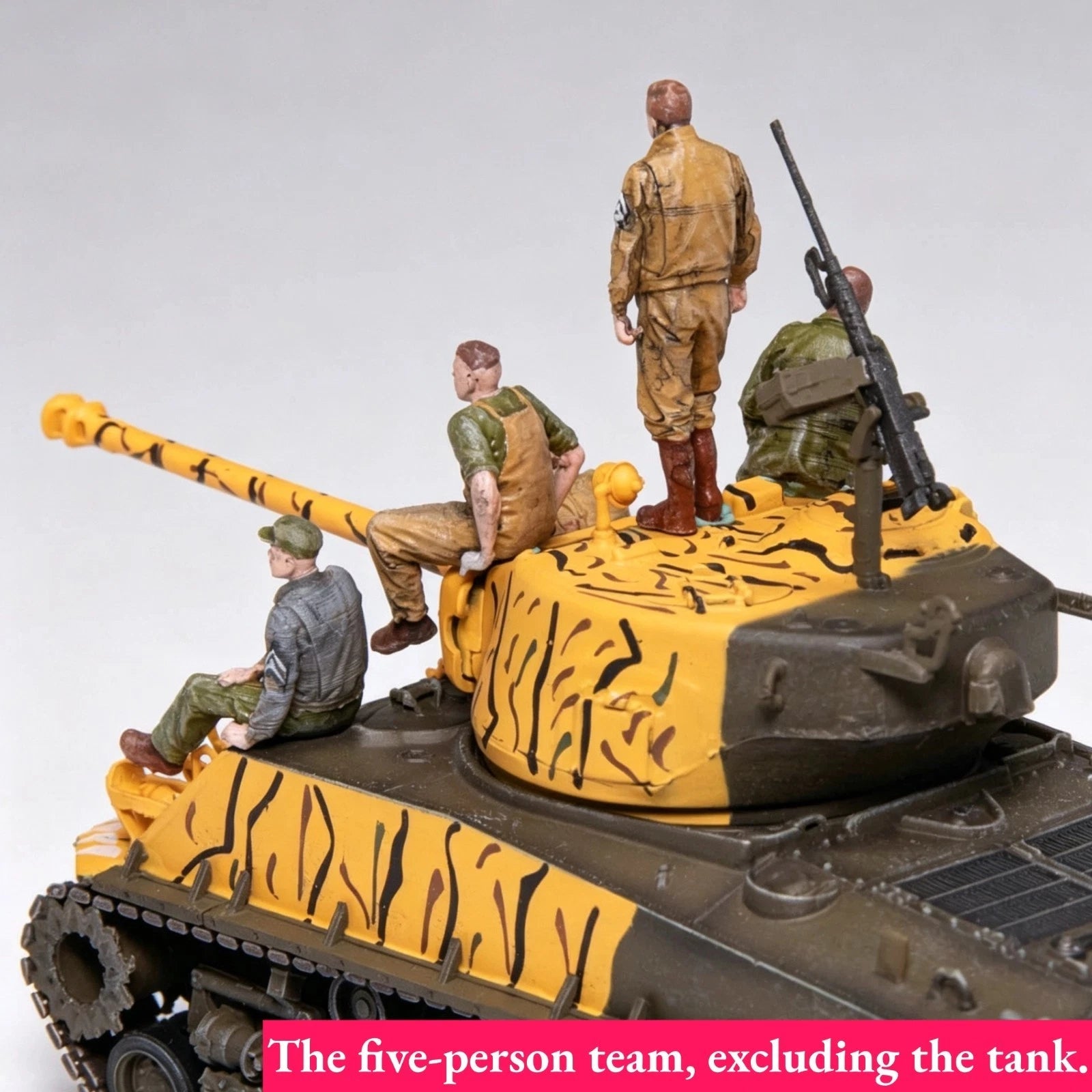 1/72 US Army Fury Tank Crew 5 Soldiers Painted Figures for WWII Diorama 07FC0E-D4 - KOEEK