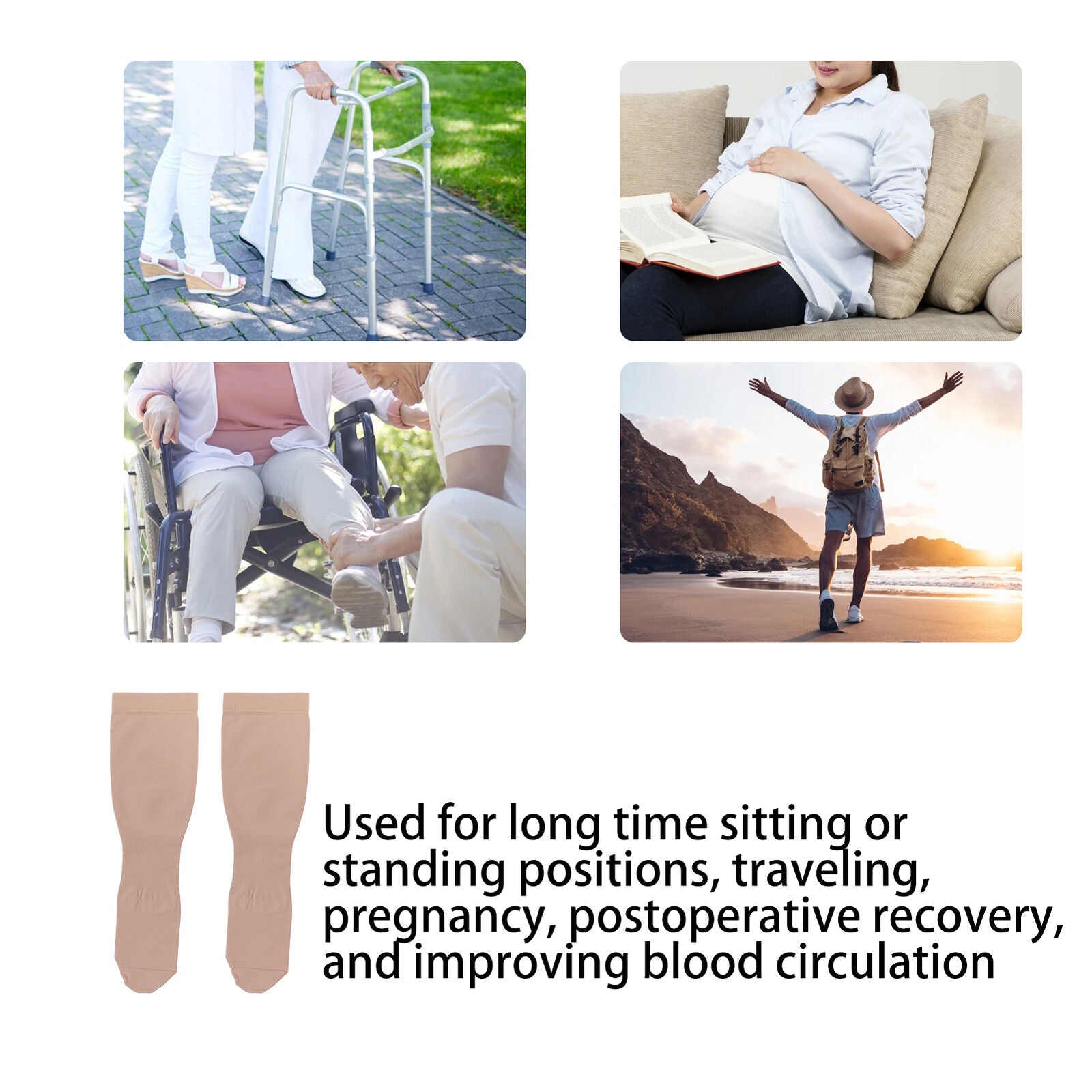 new Compression Socks 23‑32 MmHg High Swelling Relief Compression Stockings(M ) HGF koeek - KOEEK