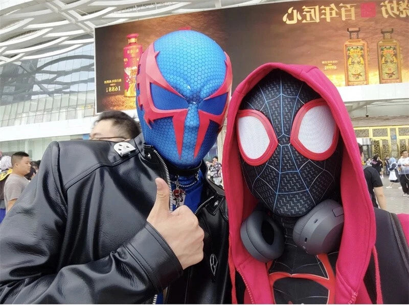 Spider-man 2099 Helmet Cosplay 3D Mask Cosplay Costume Halloween Prop 07FC0E-D4 - KOEEK