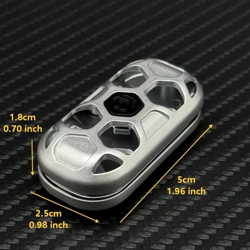 EDC Fidget Toy Novel Mechanical Egg 2.0 Stylish Hollow Metal Push Fidget Slider 07FC0E-D4 - KOEEK
