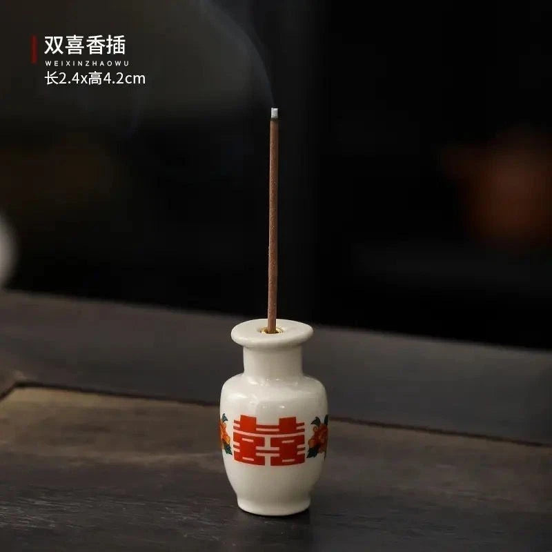 Stick Incense Holder Set Home Incense Burner Gift Chinese Style 07FC0E-D4 - KOEEK