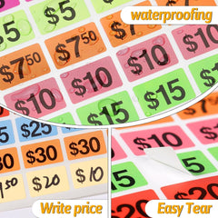 new 5460 Pcs Garage Sale Stickers, X Yard x 3/4", Multicolor 07FC0E-D4 - KOEEK