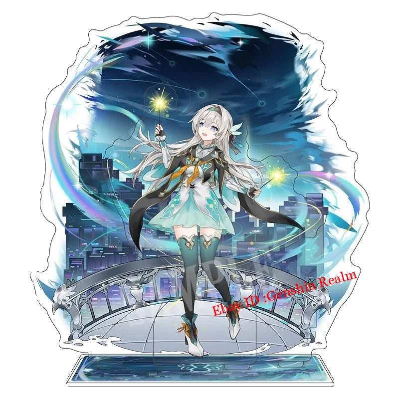 Anime Honkai: Star Rail Firefly Acrylic Desktop Stand Figure Collection Decor 07FC0E-D4 - KOEEK