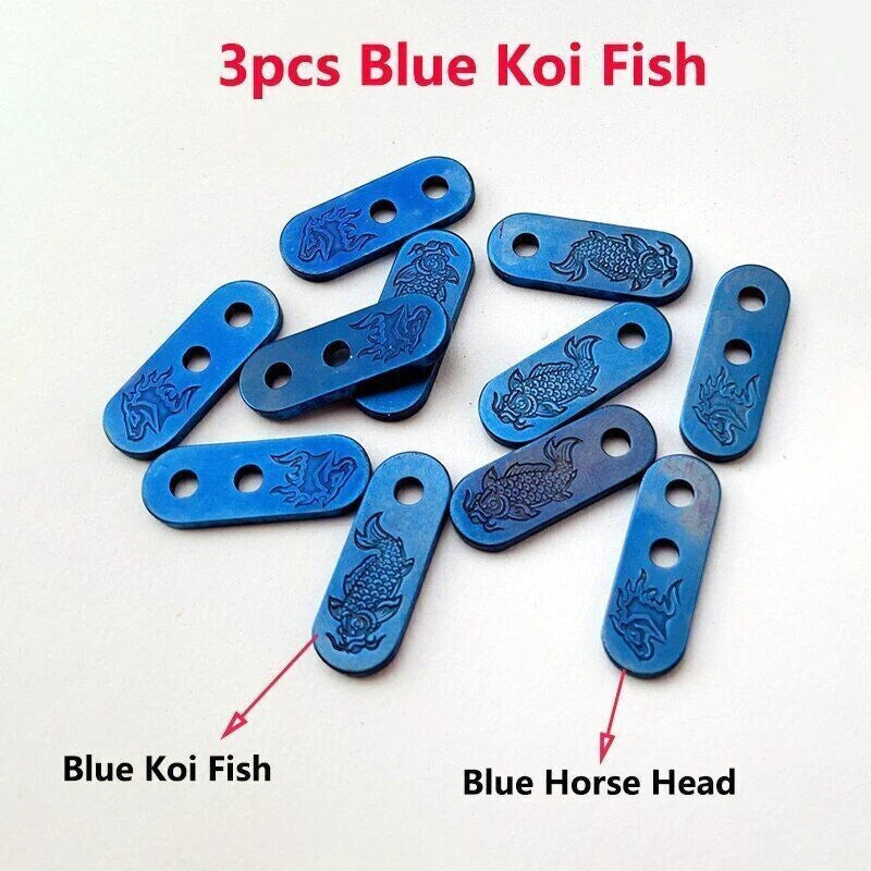 3pcs Titanium Fold Knife Back Filler Tab Spcacer for Rick Hinderer XM18 XM24 07FC0E-D4 - KOEEK