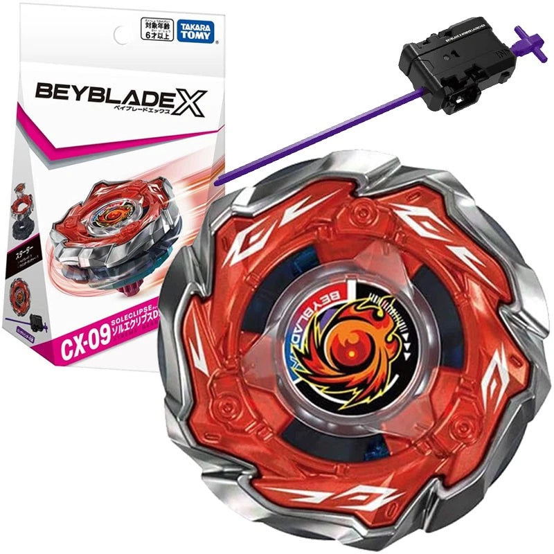 TAKARA TOMY CX09 Sol Eclipse D5-70TK Burst Beyblade X Booster Launcher In Stock TAKARA - KOEEK