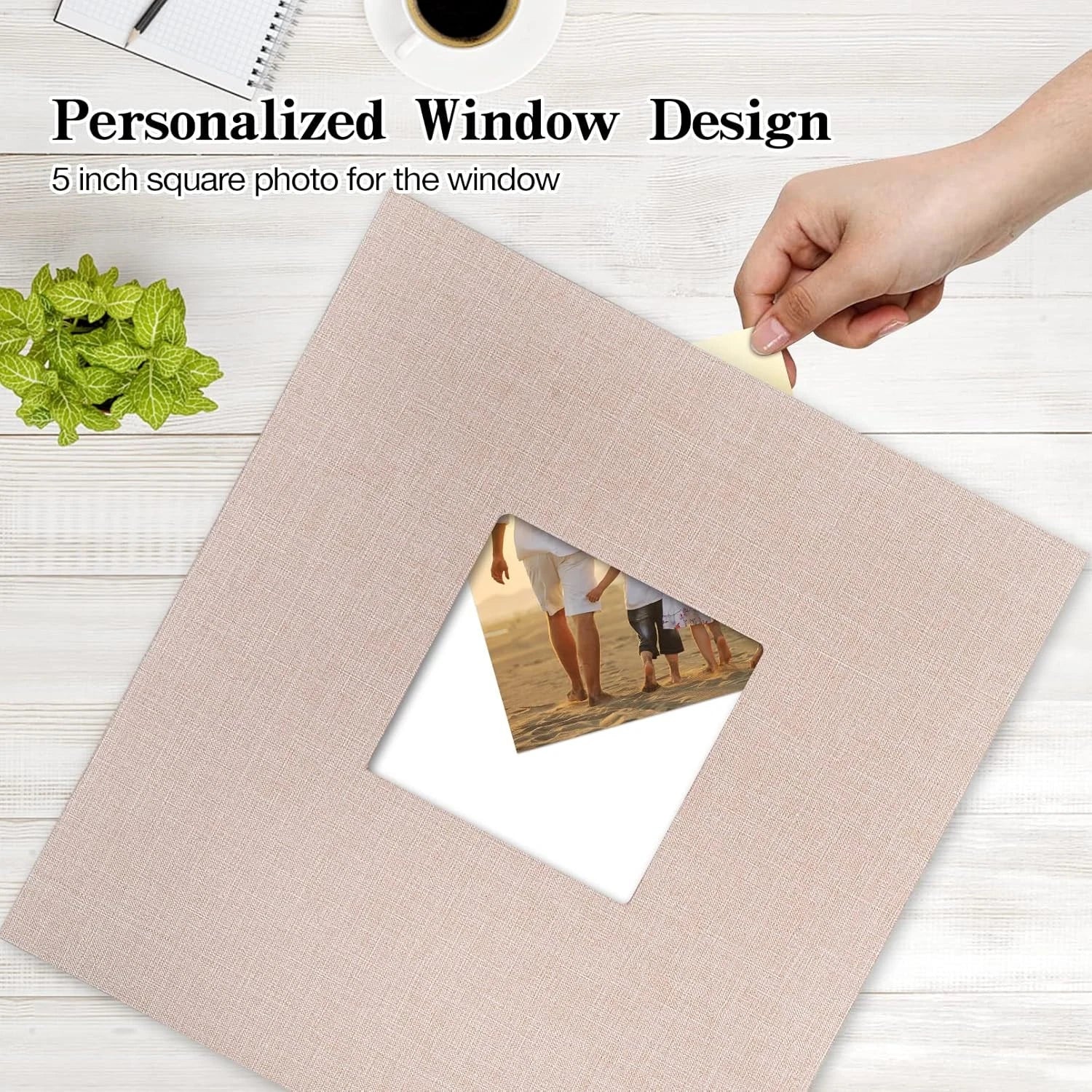 Linen Hardcover Photo Album 4x6 Inches 1000 Photos Large Capacity 07FC0E-D4 - KOEEK