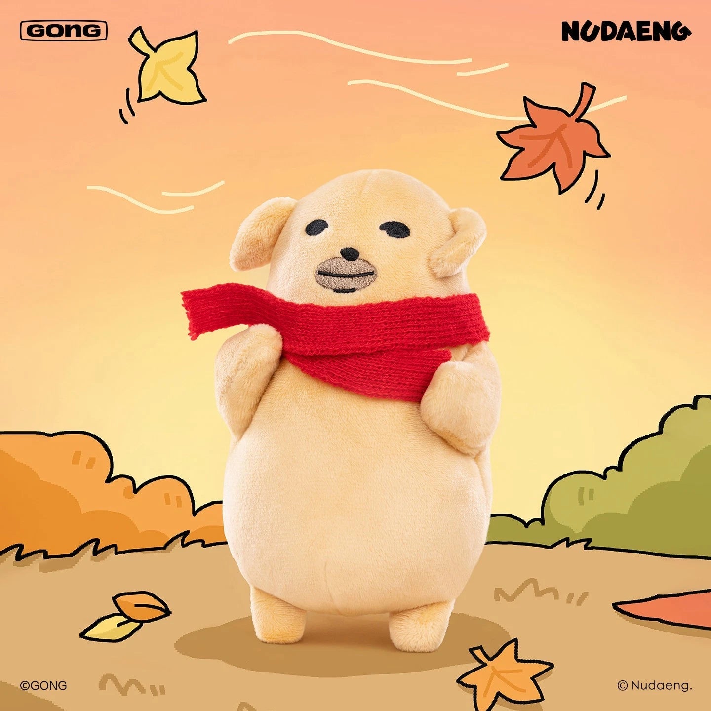 GONG Nudaeng Dog Soft Plush Doll Action Figure Stuffed Toy Cute Cartoon Puppy GONG - KOEEK