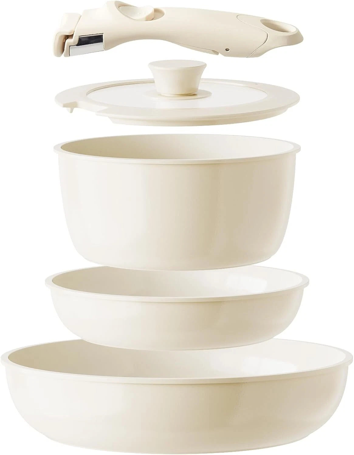 Non-Stick Ceramic Cookware Set, Non-Toxic Non-Stick Cookware Set 07FC0E-D4 - KOEEK