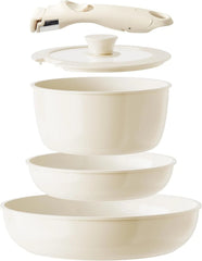 Non-Stick Ceramic Cookware Set, Non-Toxic Non-Stick Cookware Set 07FC0E-D4 - KOEEK
