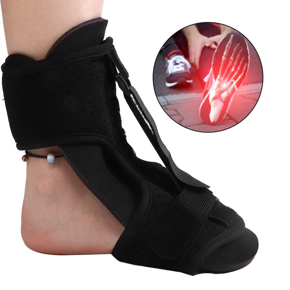 new Foot Drop Orthotic Brace Plantar Fasciitis Traction Strap Night Splint Care HGF koeek - KOEEK