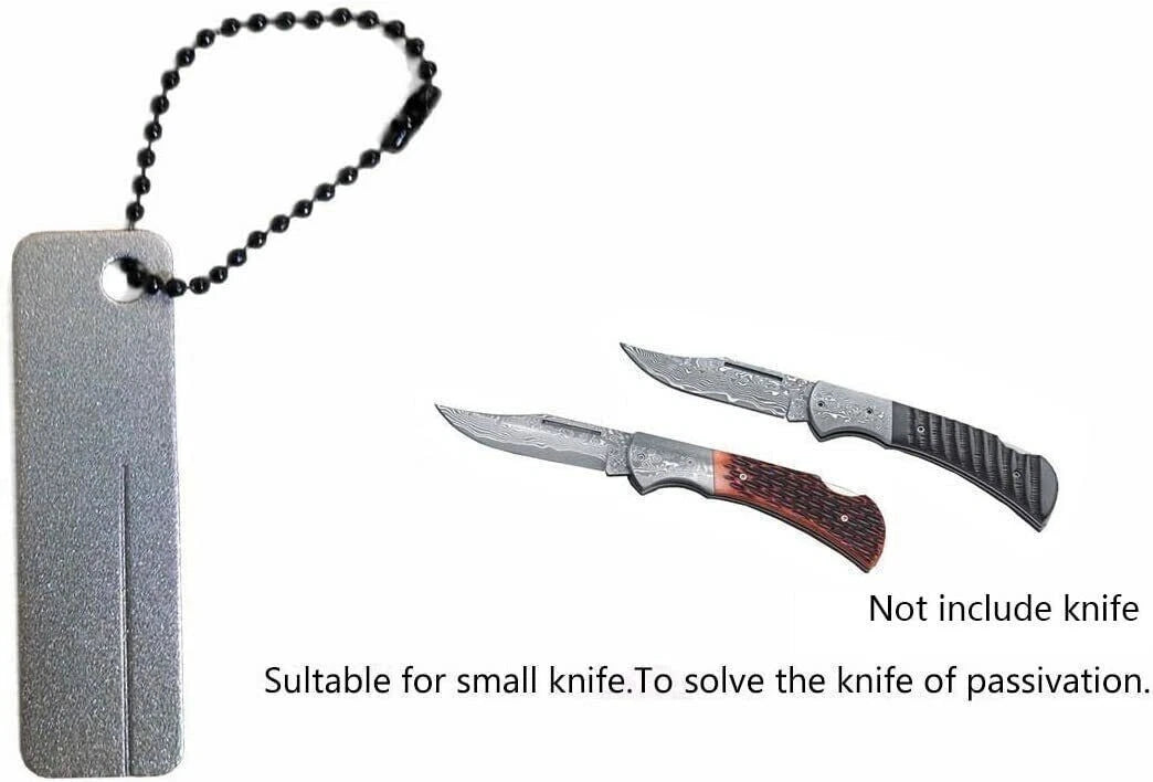 EDC 3PCS Mini Portable Sharpener Diamond Sharpening Stone Outdoor Camping Pocket 07FC0E-D4 - KOEEK