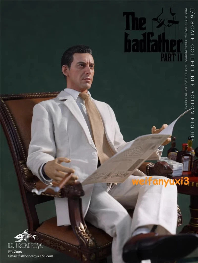 1/6 FISH BONETOYS FB-Z008 Michael Corleone 2nd Godfather Model 12" Statue Model 07FC0E-D4 - KOEEK