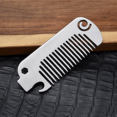 EDC 304 Stainless Steel Multi Tool Comb Bottle Opener Wrench Pocket Massage Comb 07FC0E-D4 - KOEEK