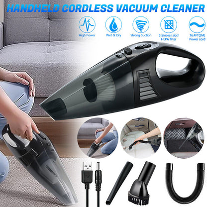 new 6000Pa Cordless Handheld Vacuum Cleaner Small Portable Car Auto Home Wireless US