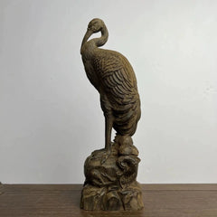 18cm Vietnamese Agarwood Carved Animal Figurine Wooden Home Decor Gift 07FC0E-D4 - KOEEK