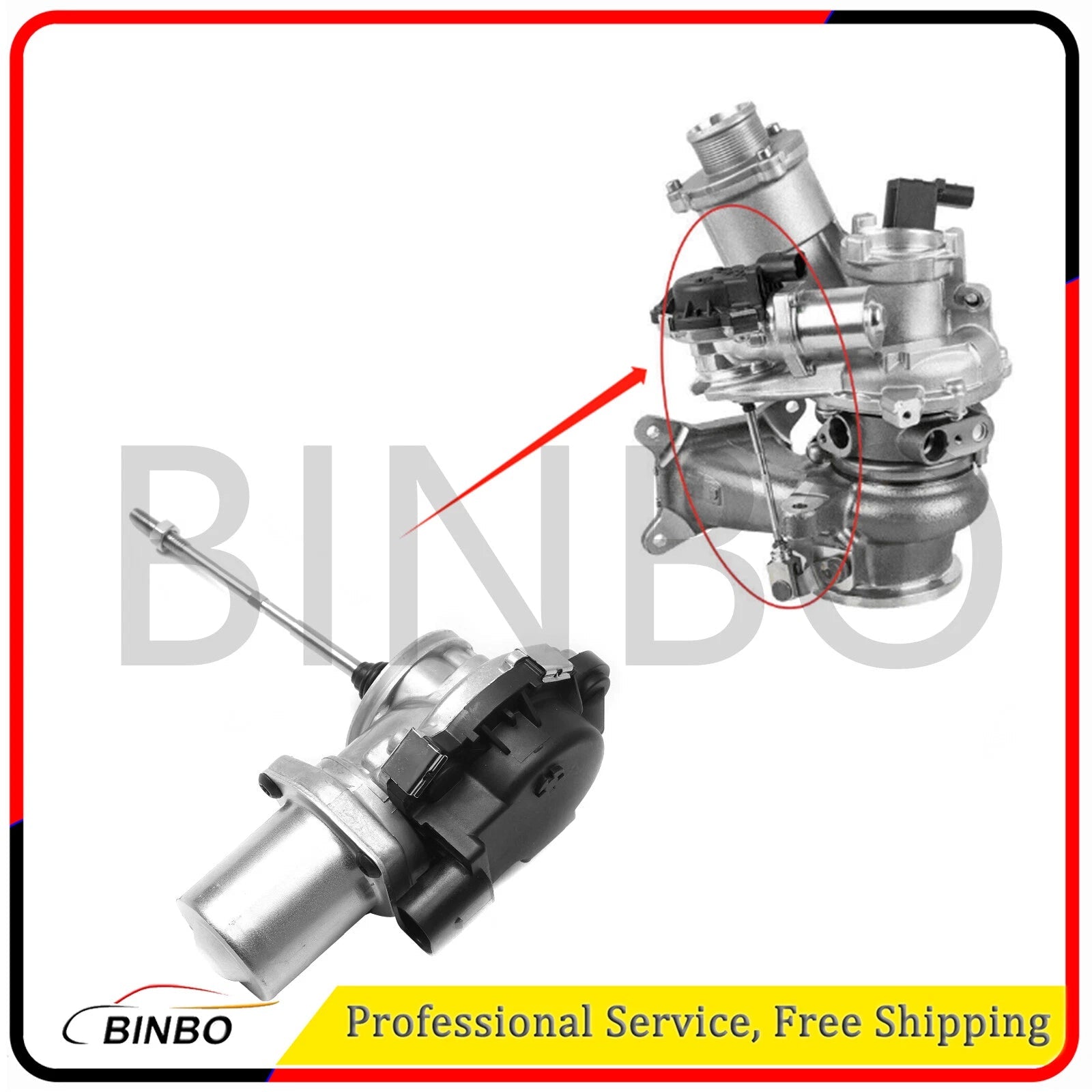 Turbocharger Electric Actuator 2.0T Long Tie Rod Fit For Golf Audi VW Jetta Golf 07FC0E-D4 - KOEEK