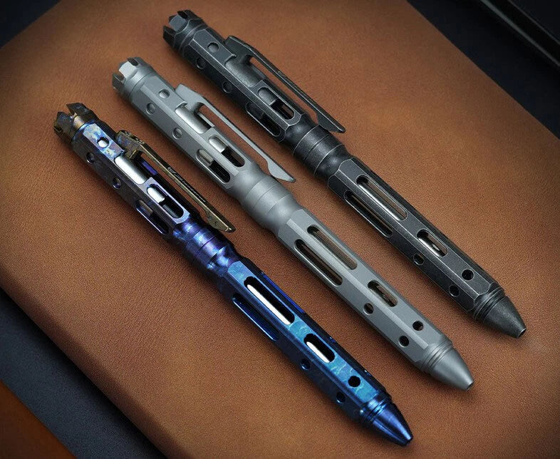 EDC Titanium Practical Ballpoint Pen Signature Working Pocket Mechanist Pen 07FC0E-D4 - KOEEK