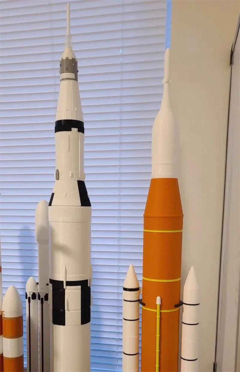 Saturn-5 Space Shuttle Starship SLS Block Spacecraft Model Painted Toys Gifts 07FC0E-D4 - KOEEK