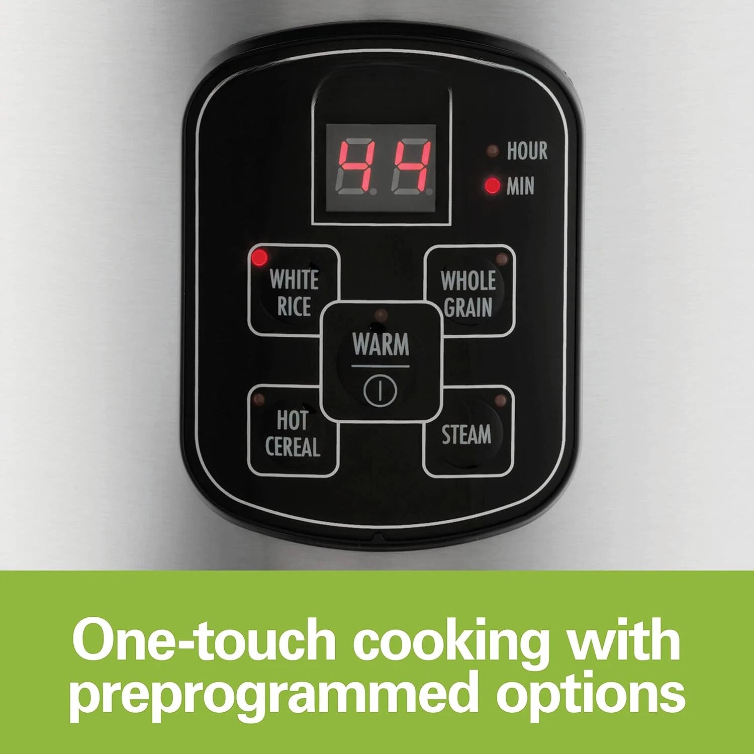Digital Programmable Rice Cooker and Food Steamer, Stainless Steel 07FC0E-D4 - KOEEK