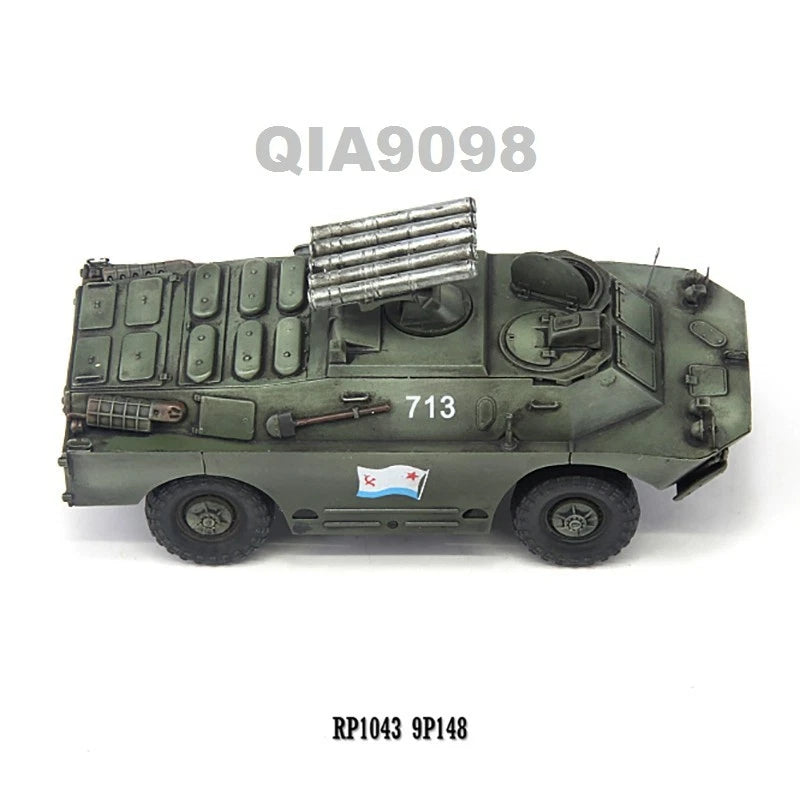 1:72 Scale Russian Marine Corps BRDM-2 9P148 Armored Vehicle Green Model 07FC0E-D4 - KOEEK