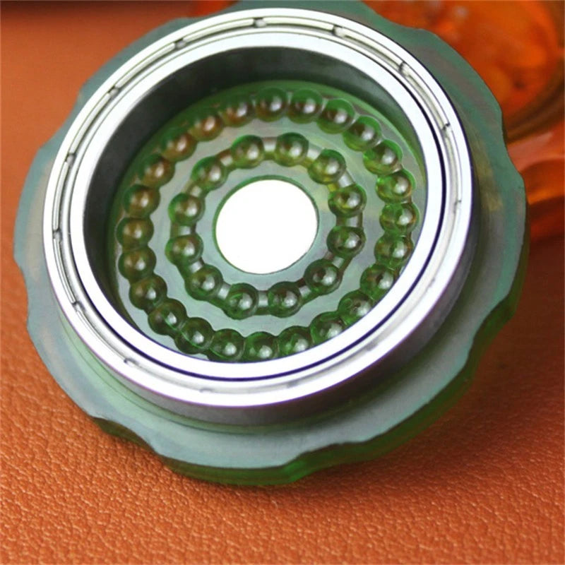 Personalized Fishbone Pattern Fidget Coin Pmma Mechanical Pocket Fidget Toy 07FC0E-D4 - KOEEK