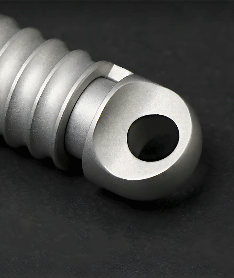 360 Degree Rotation Titanium Gimbal Keychain Car Keychain with Key Ring EDC Tool 07FC0E-D4 - KOEEK