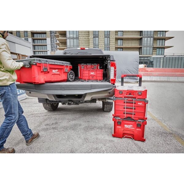 new Milwaukee Tool 48-22-8432 Deep Compartment Box With 2 Compartments, Plastic,