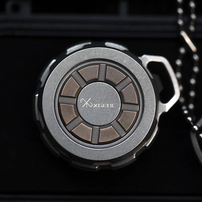 Hot Titanium Alloy Pill Container Case Holder Box Necklace Pendant Spinning Top 07FC0E-D4 - KOEEK
