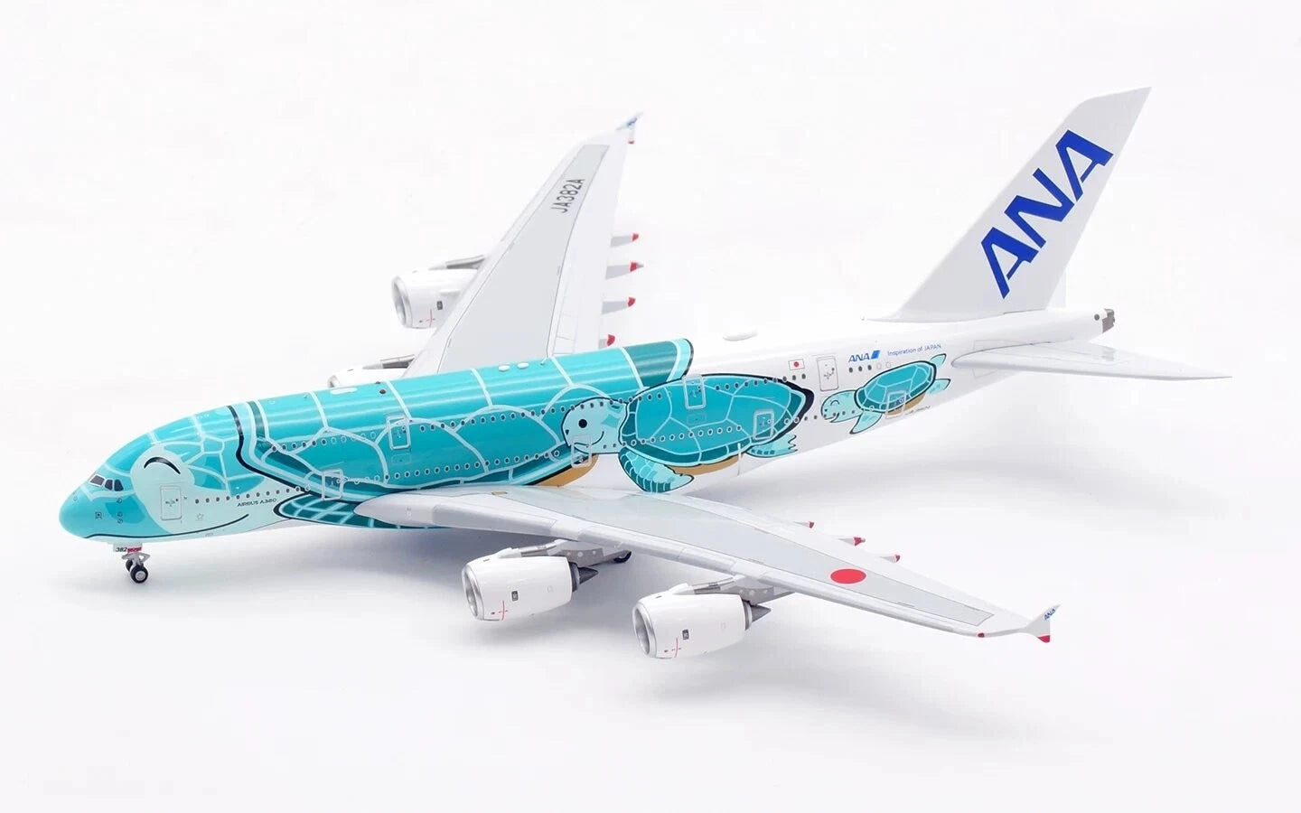 Ation 1/400 Ana Airbus JA382A Green Sea Turtle Aircraft Model Collection AVIATION - KOEEK