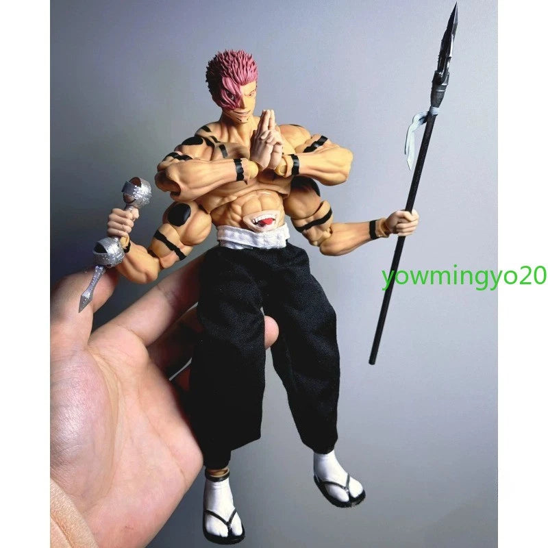 1/12 Jujutsu Kaisen Ryomen Sukuna PVC Action Figure Model Collection Toy Custom 07FC0E-D4 - KOEEK