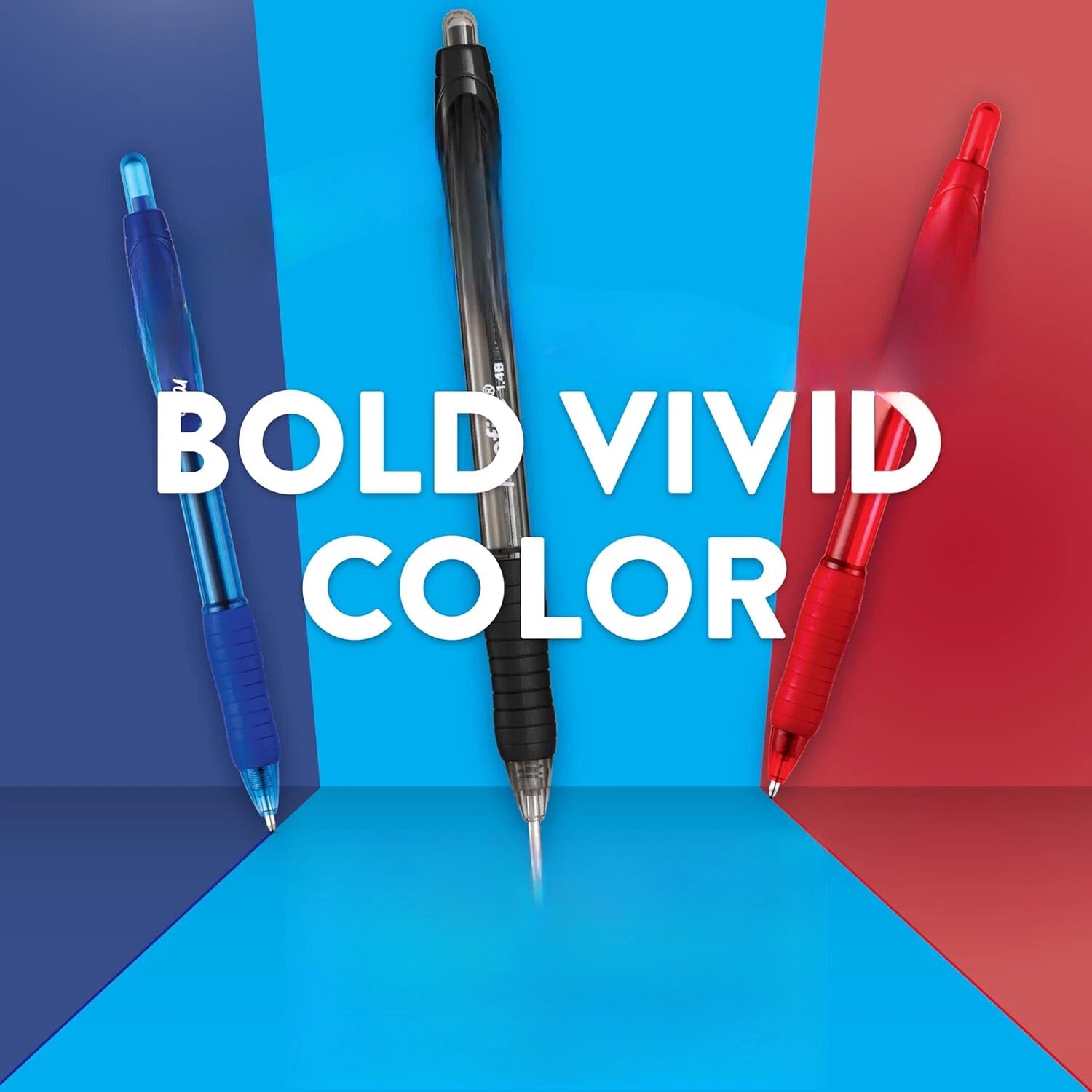 Retractable Ballpoint Pens, Bold (1.4mm), Assorted Colors, 12 Count 07FC0E-D4 - KOEEK