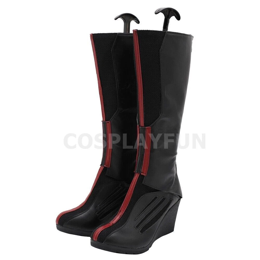 Wanda Vision Scarlet Witch Shoes Cosplay Wanda Maximoff Women Handmade Boots HANDMADE - KOEEK