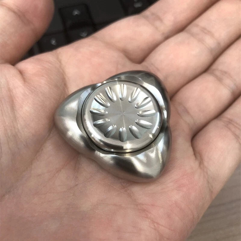 Cool Triangle EDC Hand Spinner Metal Fidget Spinner Stress Relief Relaxation Toy 07FC0E-D4 - KOEEK